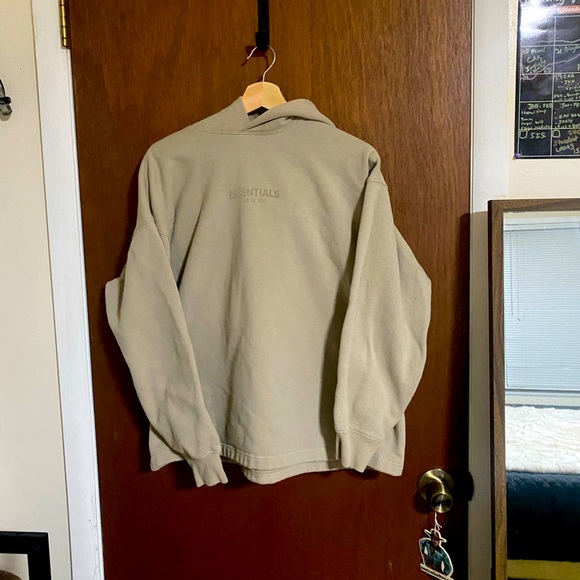 Essentials tan hoodie size S brand new unworn - Picture 1 of 9